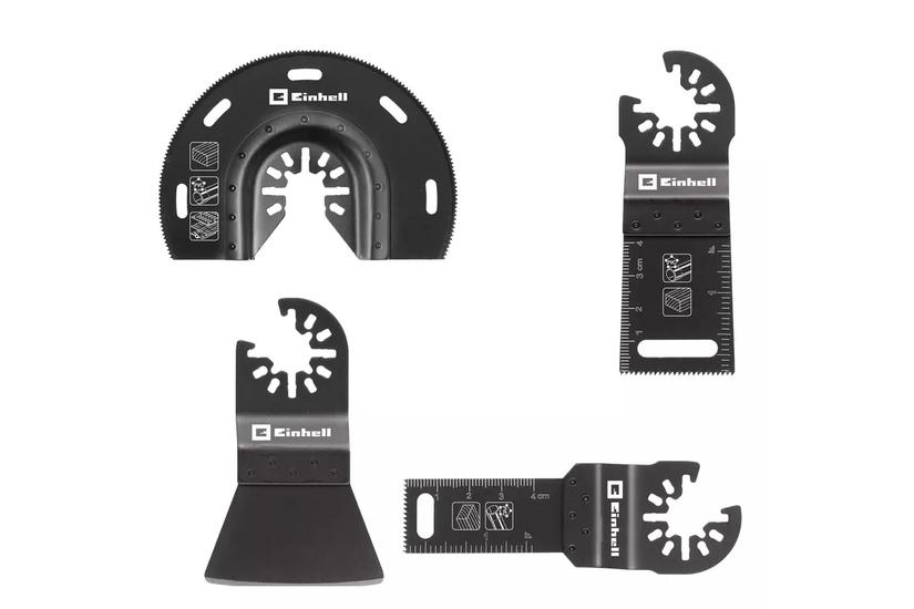 Einhell multi-tool set for wood, plastic, 4-piece, saw blade set (for multi-function tools)