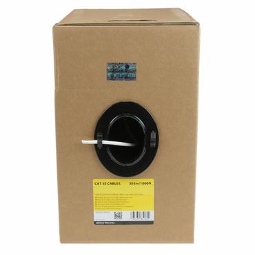 StarTech.com 1000 ft Bulk Roll of White CMR Cat5e Solid UTP Riser Cable