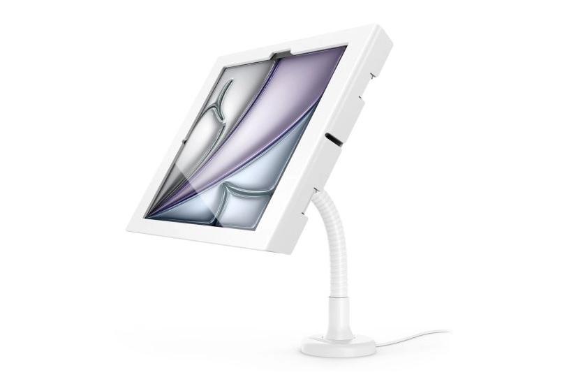 Compulocks iPad Air M2 & M3 13", Apex Enclosure Flex Arm Mount - White monteringssats - f&ouml;r surfplatta - inh&auml;gnad - vit
