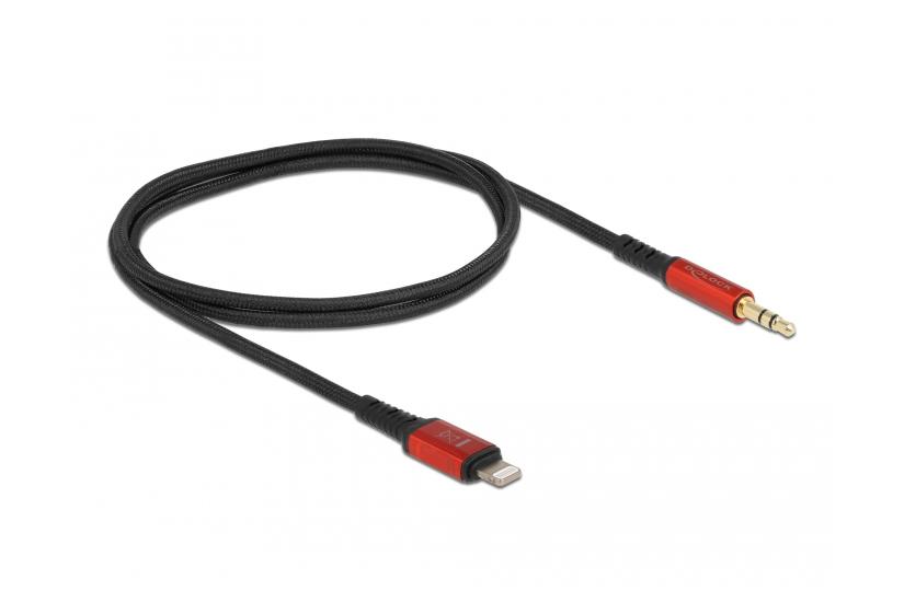 Delock Lightning- till h&ouml;rlursuttag-kabel - Lightning / ljud - 50 cm