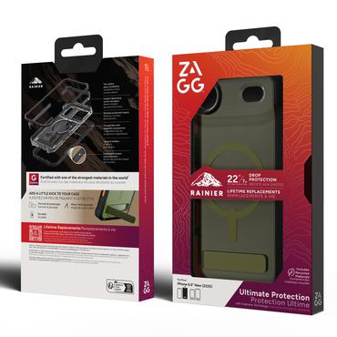 ZAGG Rainier Snap Kickstand mobiltelefon etui 16,5 cm (6.5") Cover Gr&oslash;n