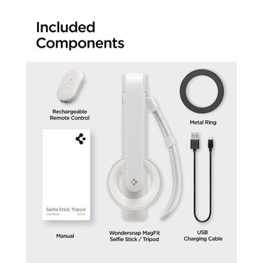 SPIGEN S571W MAGSAFE BLUETOOTH SELFIE STICK TRIPOD DUNE BEIGE