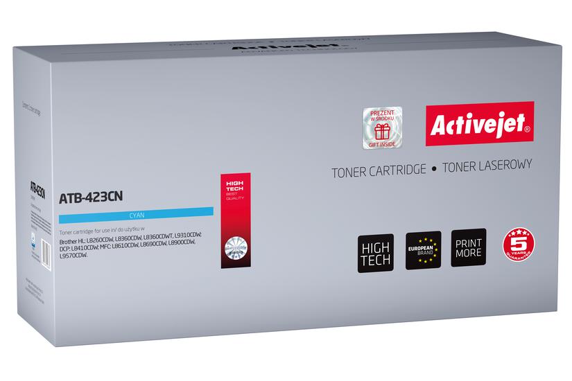 Activejet tonerkassette ATB-423CN (erstatning Brother TN-423C; Supreme; 4000 sider; blå)