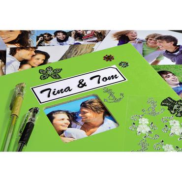 Hama Fine Art fotoalbum og arkbeskyttelse Gr&oslash;n 300 ark 10 x 15 cm