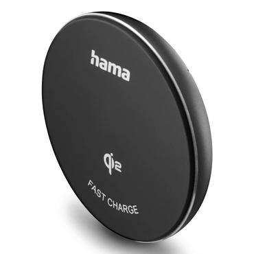 Hama 00201735 oplader til mobil enhed Smartphone Sort USB Tr&aring;dl&oslash;s opladning Hurtig opladning Indend&oslash;rs