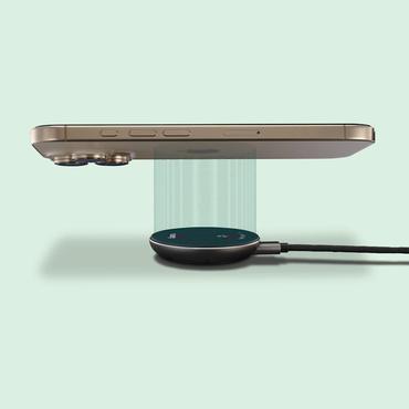 Hama 00201735 oplader til mobil enhed Smartphone Sort USB Tr&aring;dl&oslash;s opladning Hurtig opladning Indend&oslash;rs