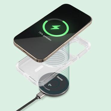 Hama 00201735 oplader til mobil enhed Smartphone Sort USB Tr&aring;dl&oslash;s opladning Hurtig opladning Indend&oslash;rs