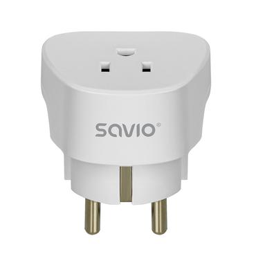 Savio AP-01 strømadapter og vekselret Indendørs 3750 W Hvid