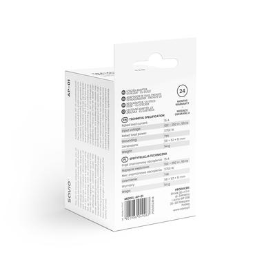 Savio AP-01 strømadapter og vekselret Indendørs 3750 W Hvid