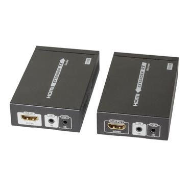 EFB Elektronik HDBT-100V2 AV forlænger AV sender & modtager Sort