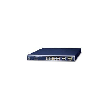 PLANET GS-4210-16P4C netværksswitch Administreret L2/L4 Gigabit Ethernet (10/100/1000) Strøm over Ethernet (PoE) 1U Blå