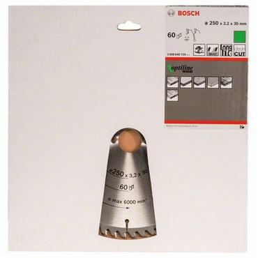 lager lind----Kreiss&auml;geblatt Optiline Wood, &Oslash; 250mm, 60Z