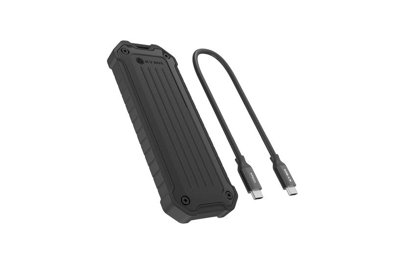 Raidsonic Hårddiskfodral - M.2" - SATA, NVMe - 1 st - 10 Gbit/s - Svart - 196 g