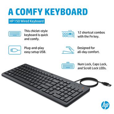 HP 150 Wired Keyboard SP