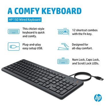 HP 150 Wired Keyboard SP