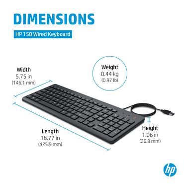 HP 150 Wired Keyboard SP