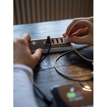 Brennenstuhl 1508230 oplader til mobil enhed Universel Rustfrit st&aring;l, Hvid Vekselstr&oslash;m Indend&oslash;rs