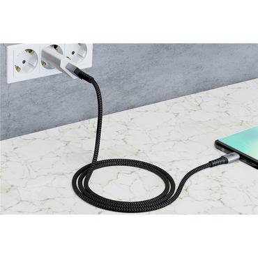 Goobay 49303 USB-kabel USB 2.0 2 m USB C Gr&aring;, S&oslash;lv