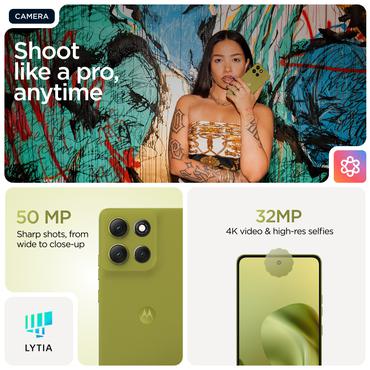 Motorola moto g86 power 5G 16,9 cm (6.67") Dual SIM Android 15 USB Type-C 12 GB 256 GB 6720 mAh Grøn