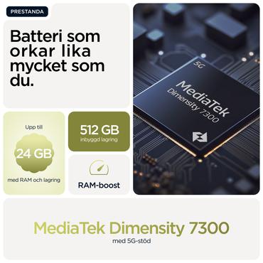 Motorola moto g86 power 5G 16,9 cm (6.67") Dual SIM Android 15 USB Type-C 12 GB 256 GB 6720 mAh Grøn