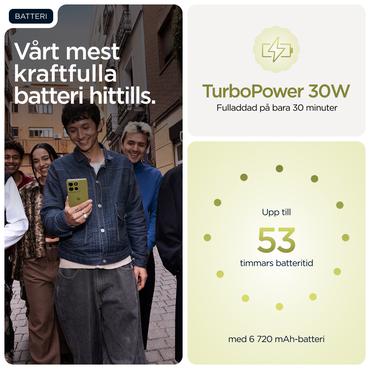 Motorola moto g86 power 5G 16,9 cm (6.67") Dual SIM Android 15 USB Type-C 12 GB 256 GB 6720 mAh Grøn