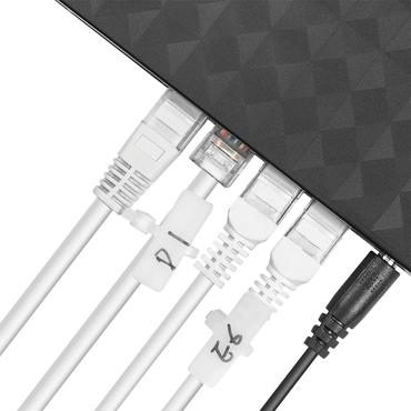 LogiLink KAB0069 kabelorganisator Skrivebord Kabelbinder beslag Transparent 100 stk