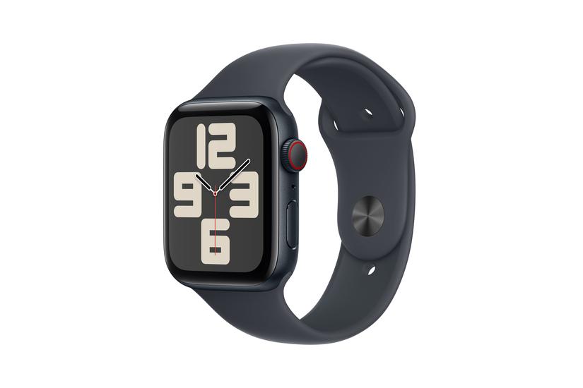 Apple Watch SE OLED 44 mm Digital 368 x 448 pixel Berøringsskærm 4G Sort Wi-Fi GPS (satellit)