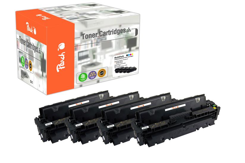 Peach PT815 tonerpatron 4 stk Kompatibel Sort, Blå, Magenta, Gul