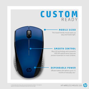HP Wireless Mouse 220 (Lumiere Blue)