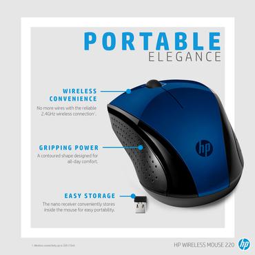 HP Wireless Mouse 220 (Lumiere Blue)