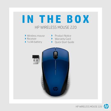 HP Wireless Mouse 220 (Lumiere Blue)