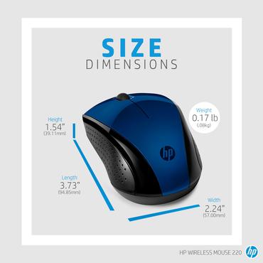 HP Wireless Mouse 220 (Lumiere Blue)
