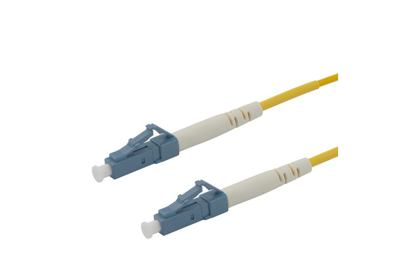 Deltaco OS2 Fiber cable, LC - LC, simplex, UPC/UPC, 0,5m