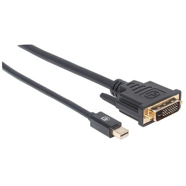 Manhattan 152150 videokabel adapter 1,8 m Mini DisplayPort DVI-D Sort