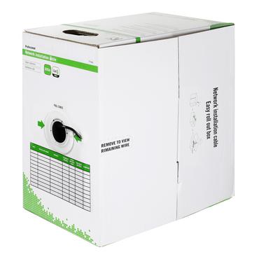 DELTACO bulkkabel - 305 m - sort