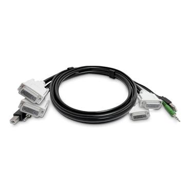 StarTech.com SK2DVMMKVM06-TAA KVM-kabel Sort 1,8 m