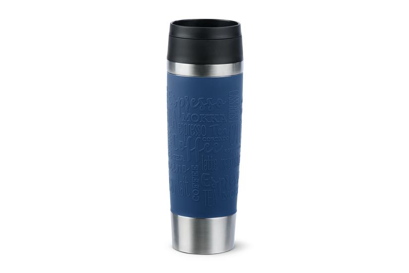 EMSA Travel Mug Classic N2022100 rejsekrus 500 ml Sort, Blå, Rustfrit stål Rustfrit stål