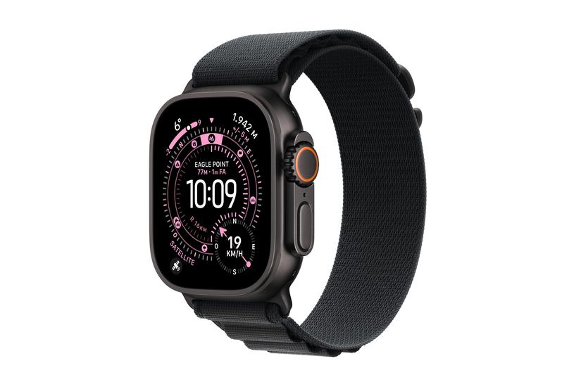 Apple Watch Ultra 3 OLED 49 mm Digital 422 x 514 pixel Berøringsskærm 5G Sort Wi-Fi GPS (satellit)