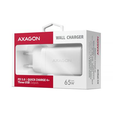 *ACU-DPQ65W GaN 3xport   wall charger 65W white
