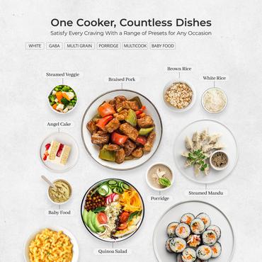 Cuckoo Reiskocher  1.08l CR-0675F 3D-Hitzesystem Warmhaltung