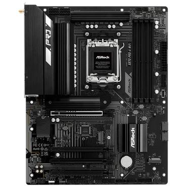 ASRock Moderkort - AMD X870 - AM5-sockel - ATX - DDR5-SDRAM - 4 minnesplatser - 3x M.2