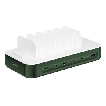 4smarts Ladestation Team 100W 5C/1A inkl. 6 Kabel, grn