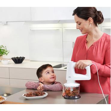 Braun HM 3135 WH Håndmixer 500 W Grå, Hvid