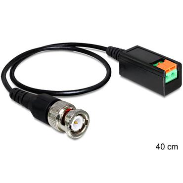 DeLOCK 83181 signalkabel 0,4 m Sort