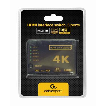 Cablexpert DSW-HDMI-53 - video-/audioswitch - 5 porte