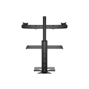 Multibrackets M Easy Stand Dual Monitor Mount monteringssats - f&ouml;r 2 LCD-bildsk&auml;rmar - svart