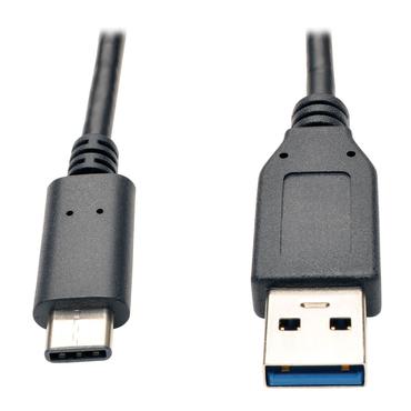 Eaton Tripp Lite Series USB-C to USB-A Cable (M/M), USB 3.2 Gen 2 (10 Gbps), Thunderbolt 3 Compatible, 3 ft. (0.91 m) - USB typ C-kabel - 24 pin USB-C till USB typ A - 91 cm