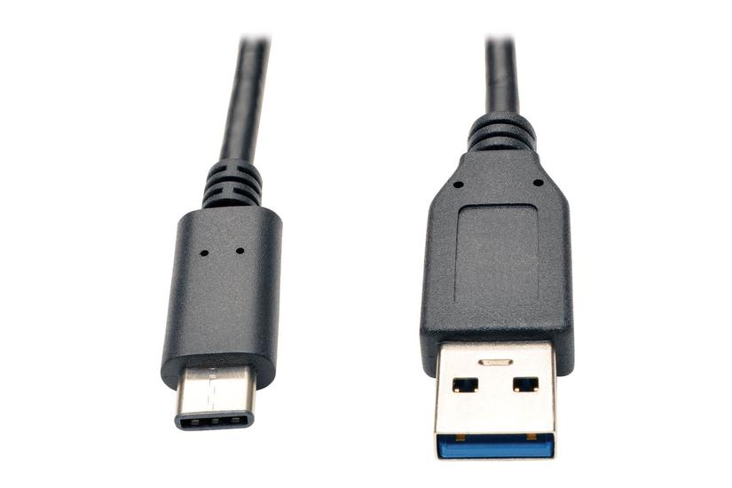 Eaton Tripp Lite Series USB-C to USB-A Cable (M/M), USB 3.2 Gen 2 (10 Gbps), Thunderbolt 3 Compatible, 3 ft. (0.91 m) - USB typ C-kabel - 24 pin USB-C till USB typ A - 91 cm