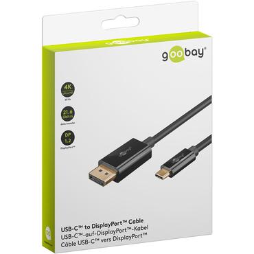 Goobay DisplayPort-kabel - 1 m - USB Type-C - DisplayPort - 1.2 - 3840 x 2160 pixlar
