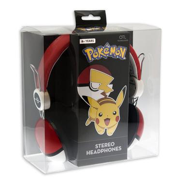 OTL Technologies Pokémon Pokeball Hovedtelefoner Ledningsført Headset Musik Rød
